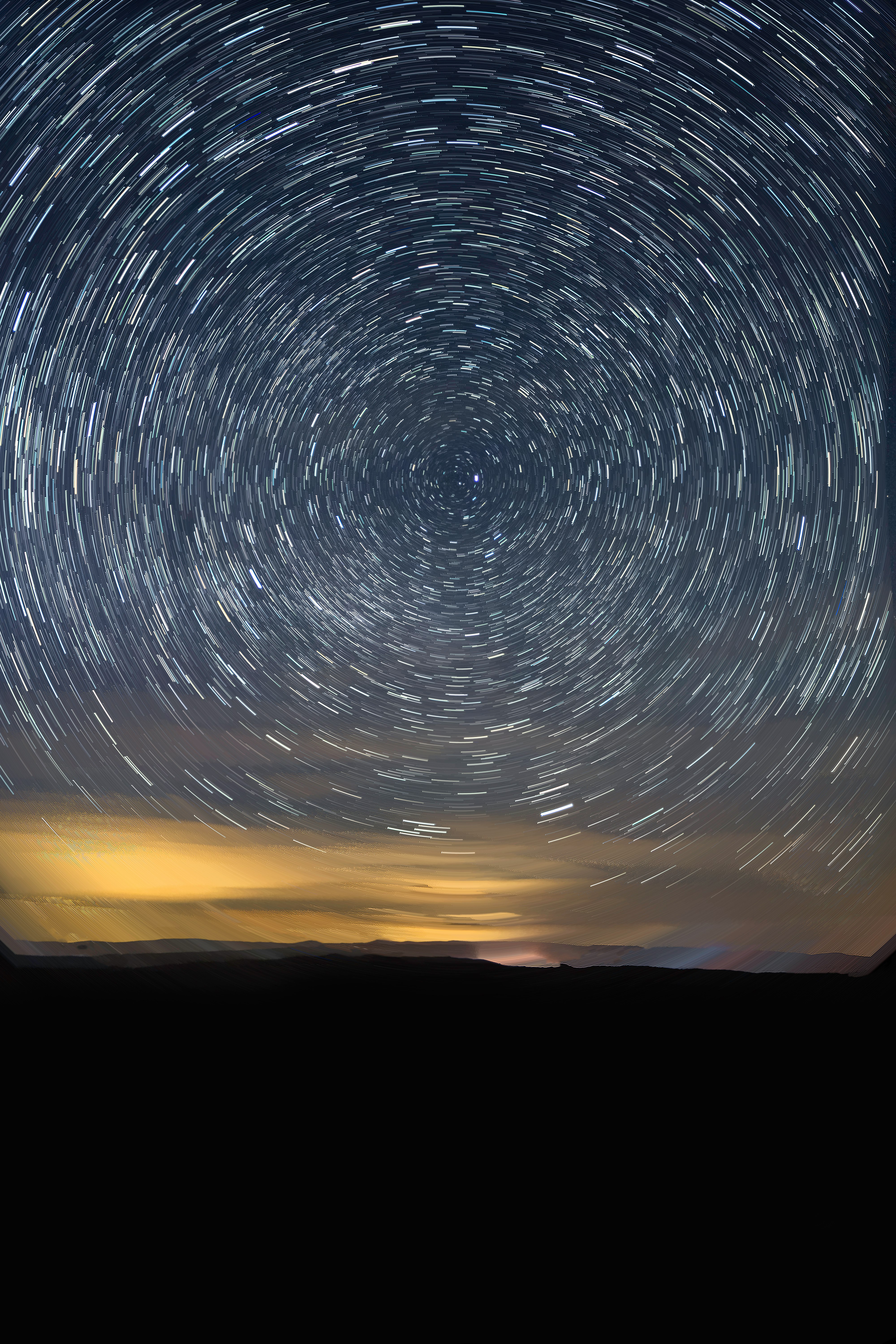 time lapse photography of stars during night time